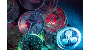 A selection of crypto coins